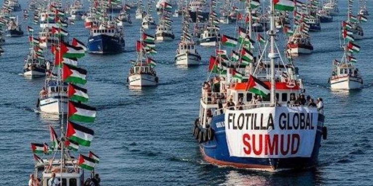 Nota em conjunto: Novo ataque de Israel à Global Sumud Flotilha, realizado com drones nesta terça (23/9) em águas internacionais, é crime de guerra e pirataria